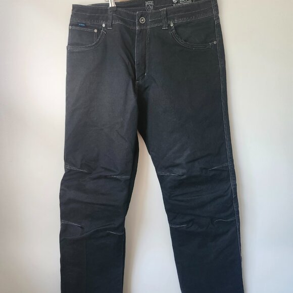 Kuhl Men's RYDR Hiking Pants Size 34 X 32 Black N Blue - Picture 1 of 6